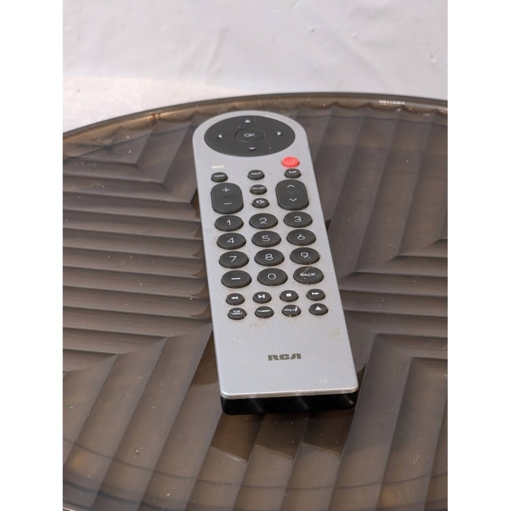 RCA Universal Remote Control Silver Black Replacement TV Media Player Controller